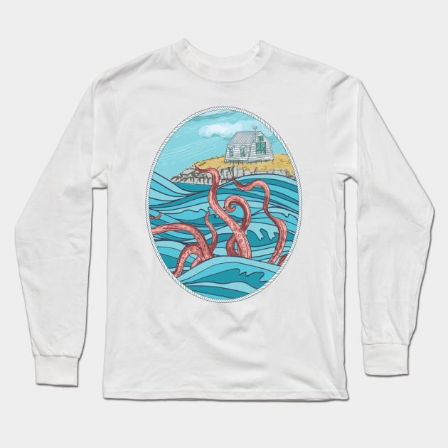 Beneath the Waves Long Sleeve T-Shirt by SWON Design